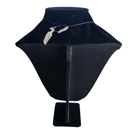 Free People Woven Cord Necklace with Tiger’s Eye Murano Glass Pendant NWT - Picture 3 of 4